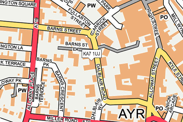 KA7 1UJ map - OS OpenMap – Local (Ordnance Survey)