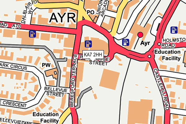 KA7 2HH map - OS OpenMap – Local (Ordnance Survey)