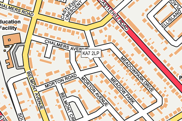 KA7 2LP map - OS OpenMap – Local (Ordnance Survey)
