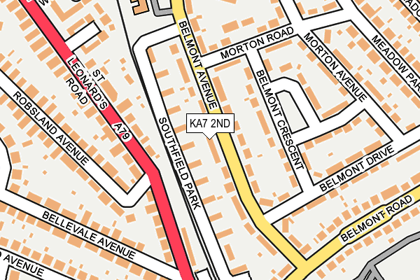 KA7 2ND map - OS OpenMap – Local (Ordnance Survey)