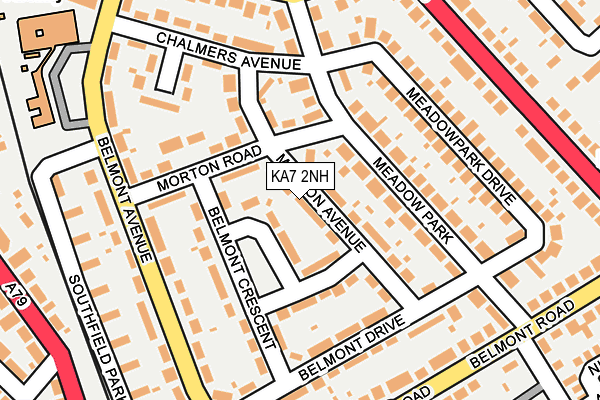 KA7 2NH map - OS OpenMap – Local (Ordnance Survey)