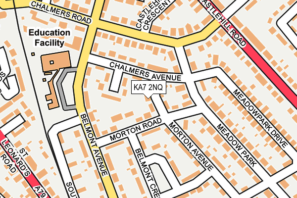 KA7 2NQ map - OS OpenMap – Local (Ordnance Survey)