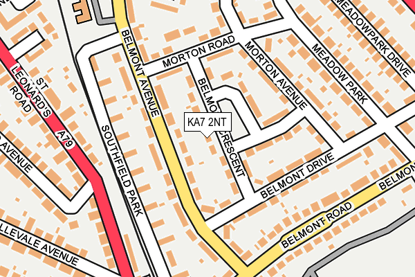 KA7 2NT map - OS OpenMap – Local (Ordnance Survey)