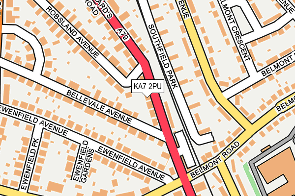 KA7 2PU map - OS OpenMap – Local (Ordnance Survey)