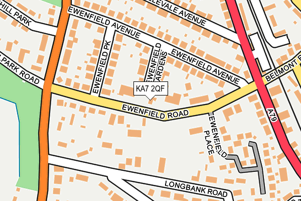 KA7 2QF map - OS OpenMap – Local (Ordnance Survey)