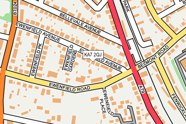KA7 2QJ map - OS OpenMap – Local (Ordnance Survey)