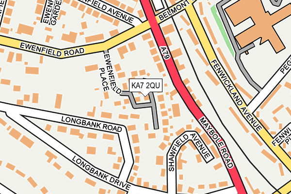 KA7 2QU map - OS OpenMap – Local (Ordnance Survey)