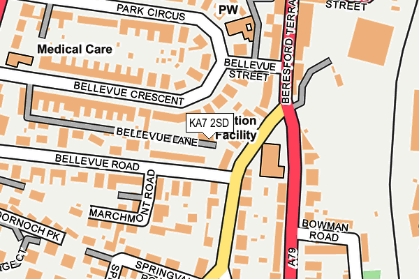 KA7 2SD map - OS OpenMap – Local (Ordnance Survey)