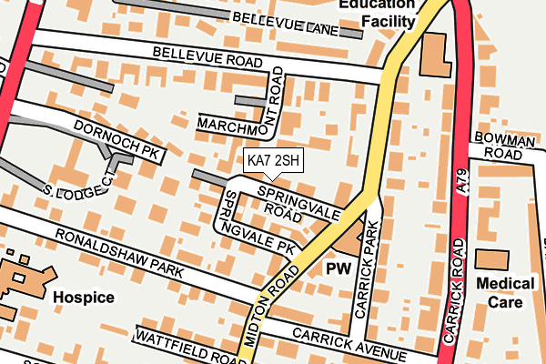 KA7 2SH map - OS OpenMap – Local (Ordnance Survey)