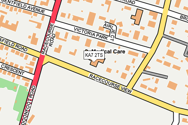 KA7 2TS map - OS OpenMap – Local (Ordnance Survey)