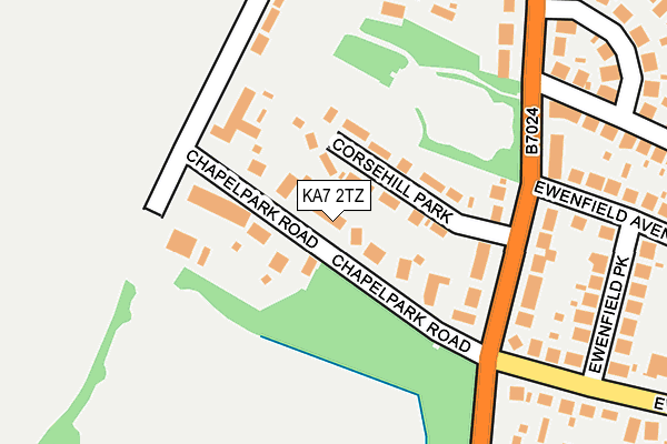 KA7 2TZ map - OS OpenMap – Local (Ordnance Survey)