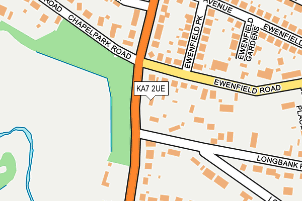 KA7 2UE map - OS OpenMap – Local (Ordnance Survey)