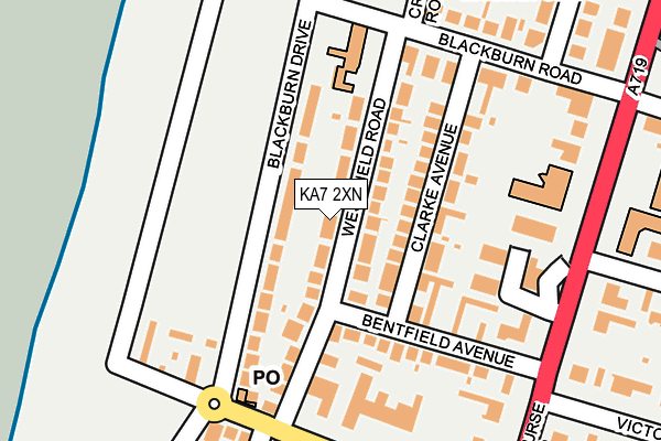 KA7 2XN map - OS OpenMap – Local (Ordnance Survey)