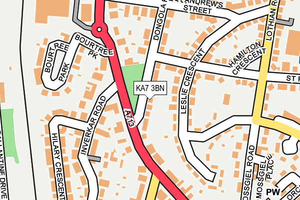 KA7 3BN map - OS OpenMap – Local (Ordnance Survey)