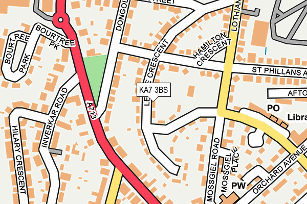 KA7 3BS map - OS OpenMap – Local (Ordnance Survey)