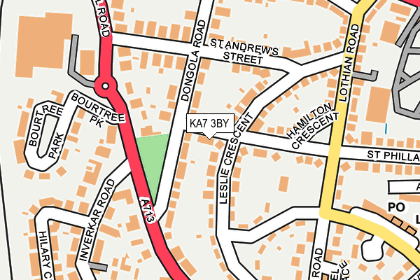 KA7 3BY map - OS OpenMap – Local (Ordnance Survey)