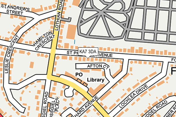 KA7 3DA map - OS OpenMap – Local (Ordnance Survey)
