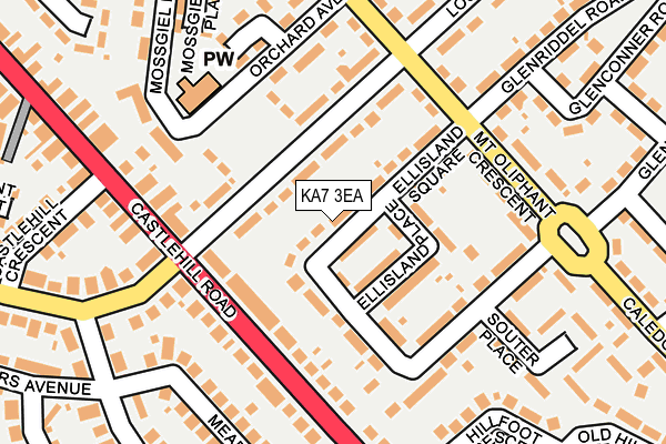 KA7 3EA map - OS OpenMap – Local (Ordnance Survey)