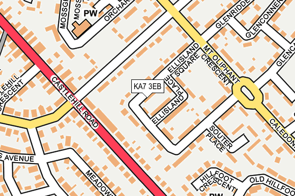KA7 3EB map - OS OpenMap – Local (Ordnance Survey)