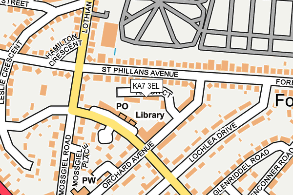 KA7 3EL map - OS OpenMap – Local (Ordnance Survey)