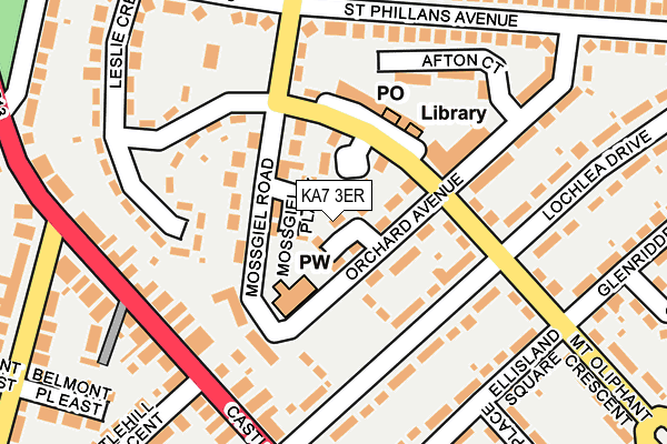 KA7 3ER map - OS OpenMap – Local (Ordnance Survey)