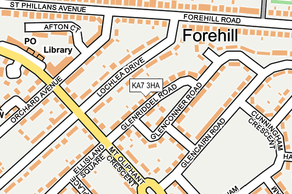 KA7 3HA map - OS OpenMap – Local (Ordnance Survey)