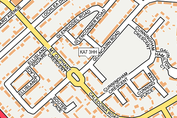 KA7 3HH map - OS OpenMap – Local (Ordnance Survey)