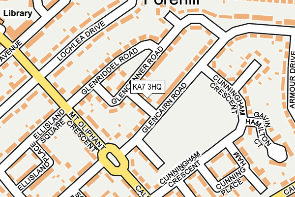 KA7 3HQ map - OS OpenMap – Local (Ordnance Survey)