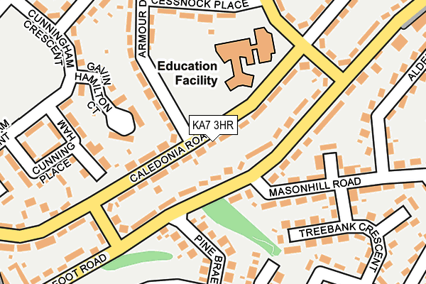 KA7 3HR map - OS OpenMap – Local (Ordnance Survey)