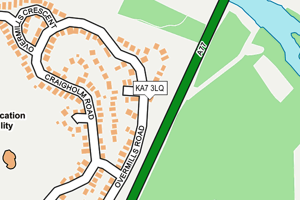 KA7 3LQ map - OS OpenMap – Local (Ordnance Survey)