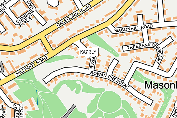 KA7 3LY map - OS OpenMap – Local (Ordnance Survey)