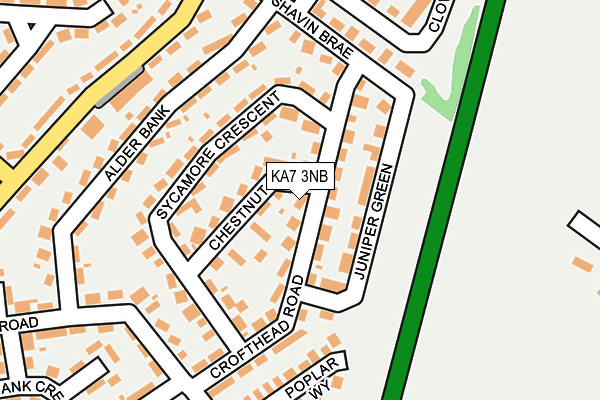 KA7 3NB map - OS OpenMap – Local (Ordnance Survey)