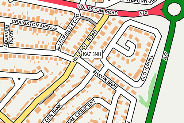 KA7 3NH map - OS OpenMap – Local (Ordnance Survey)