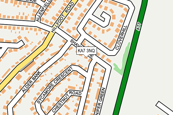 KA7 3NQ map - OS OpenMap – Local (Ordnance Survey)