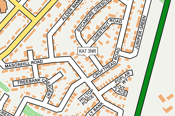 KA7 3NR map - OS OpenMap – Local (Ordnance Survey)
