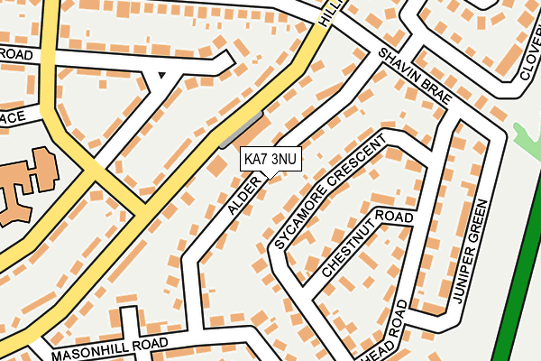 KA7 3NU map - OS OpenMap – Local (Ordnance Survey)