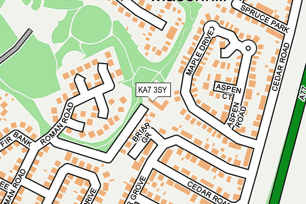 KA7 3SY map - OS OpenMap – Local (Ordnance Survey)