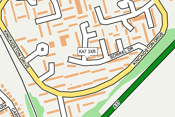 KA7 3XR map - OS OpenMap – Local (Ordnance Survey)