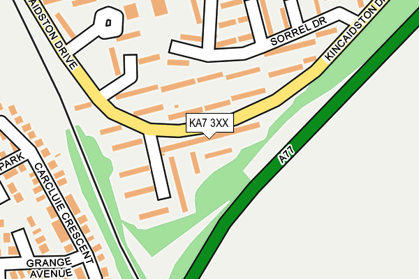 KA7 3XX map - OS OpenMap – Local (Ordnance Survey)