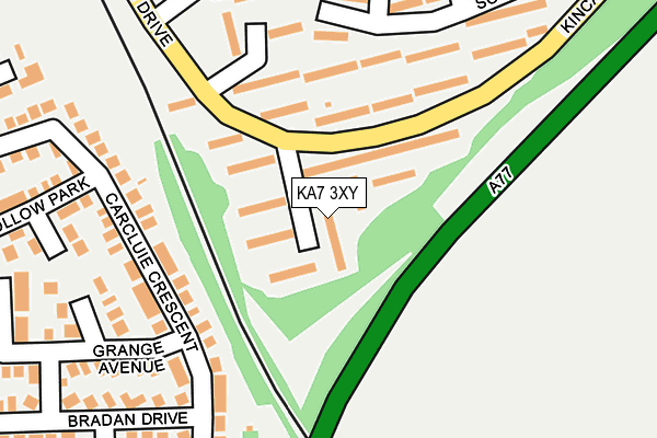 KA7 3XY map - OS OpenMap – Local (Ordnance Survey)