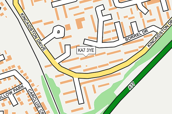 KA7 3YE map - OS OpenMap – Local (Ordnance Survey)