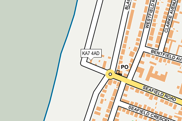 KA7 4AD map - OS OpenMap – Local (Ordnance Survey)