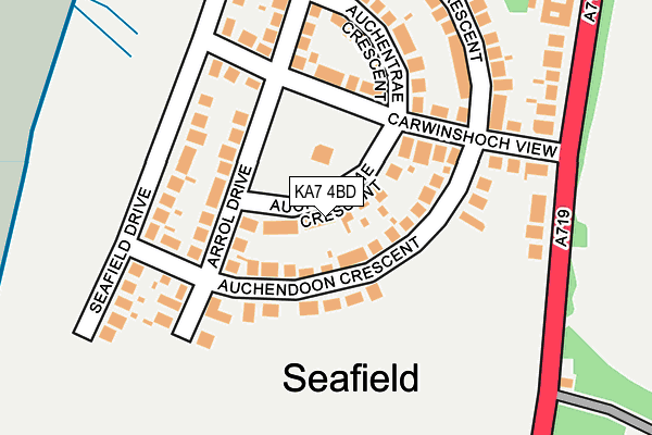 KA7 4BD map - OS OpenMap – Local (Ordnance Survey)