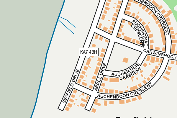 KA7 4BH map - OS OpenMap – Local (Ordnance Survey)