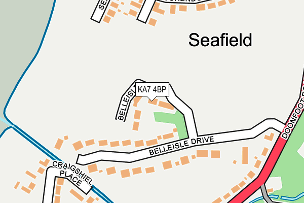 KA7 4BP map - OS OpenMap – Local (Ordnance Survey)