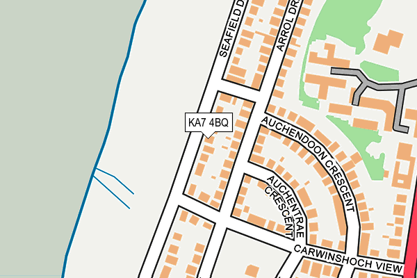 KA7 4BQ map - OS OpenMap – Local (Ordnance Survey)