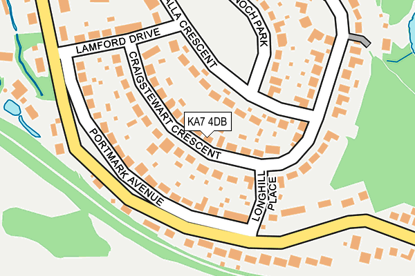 KA7 4DB map - OS OpenMap – Local (Ordnance Survey)