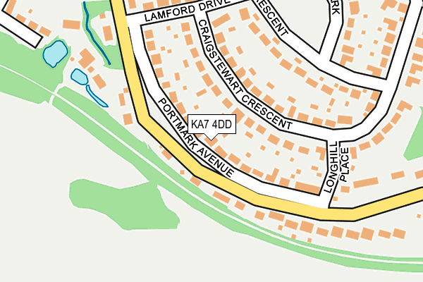 KA7 4DD map - OS OpenMap – Local (Ordnance Survey)