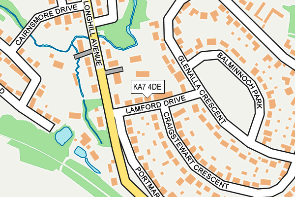 KA7 4DE map - OS OpenMap – Local (Ordnance Survey)
