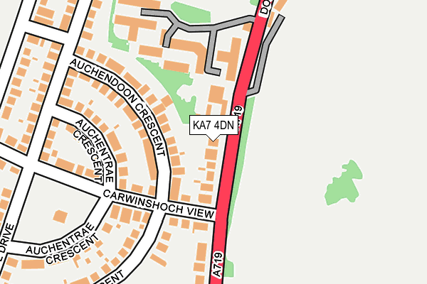 KA7 4DN map - OS OpenMap – Local (Ordnance Survey)